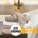 CloudSoft© – Toalha Premium Algodão Turco | Kit 10 Banhão + 10 Rosto (BRINDE)